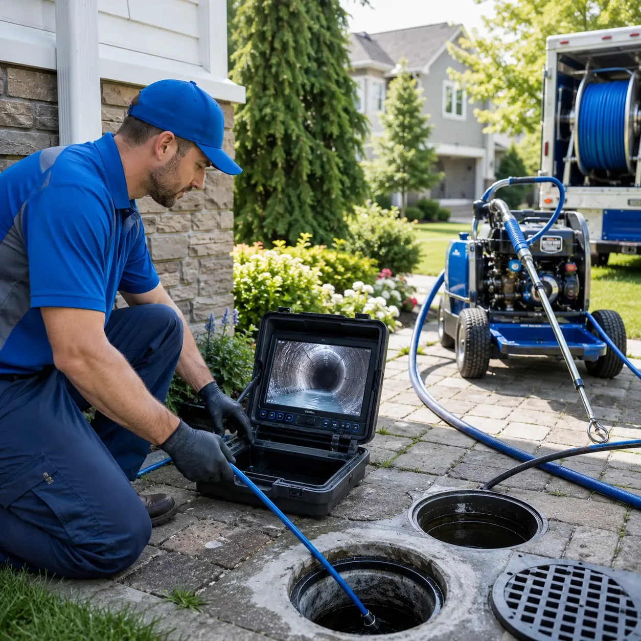 Outdoor drain cleaning professionals serving Danbury, TX